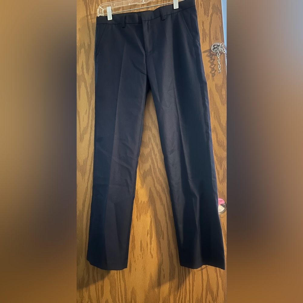 Classic Blue Formal Trousers with Straight Leg